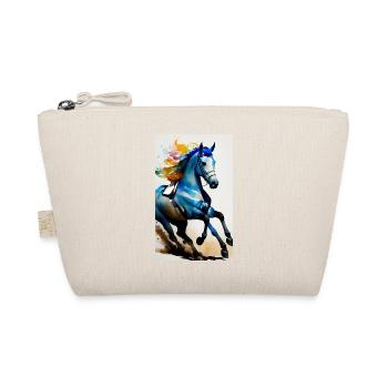 Horse | Horseback riding | Animal | Mount | Colorful - Organic Pouch - nature - Front