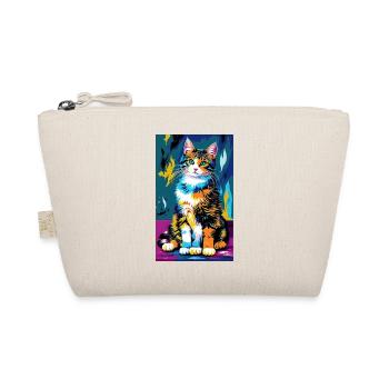 Cat | Pet | Cat Fan | cute | Kitten - Organic Pouch - nature - Front