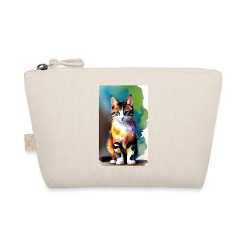 Cat | Pet | Cat Fan | cute | Kitten - Organic Pouch - nature - Front