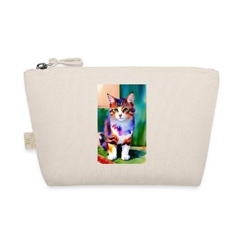 Cat | Pet | Cat Fan | cute | Kitten - Organic Pouch - nature - Front