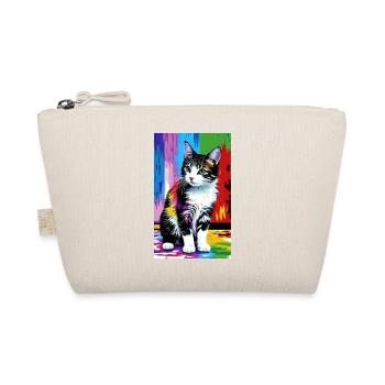 Cat | Pet | Cat Fan | cute | Kitten - Organic Pouch - nature - Front