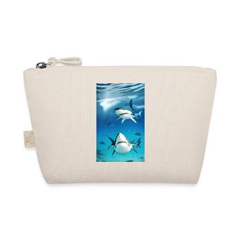 Shark | Great White Shark | Sea creature | Fish - Organic Pouch - nature - Front