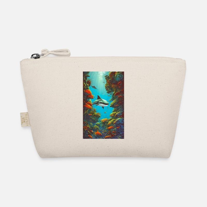 Shark | Great White Shark | Sea creature | Fish Organic Pouch