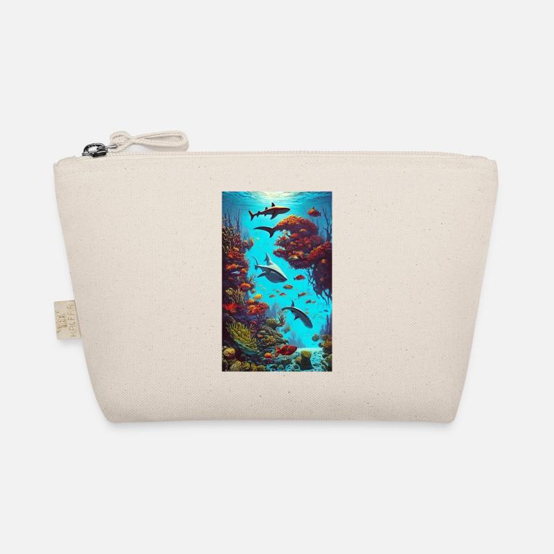 Geschenk, Geschenkidee, Hai, Raubfisch, Weißer Hai Bio-Täschchen