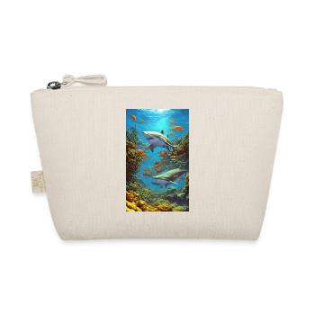 Shark | Great White Shark | Sea creature | Fish - Organic Pouch - nature - Front
