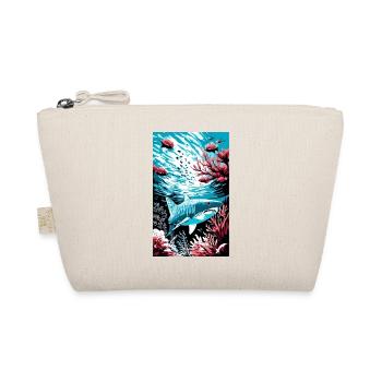 Shark | Great White Shark | Sea creature | Fish - Organic Pouch - nature - Front