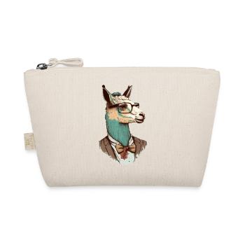 Lama nerd avec lunettes et costume - Trousse biologique - nature - Devant