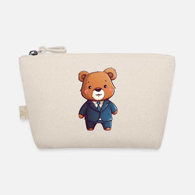 Executive Bear - Organic Pouch - nature