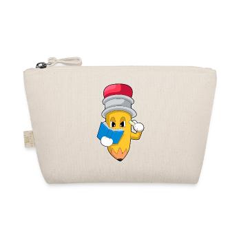 Pencil Teacher Book School - Organic Pouch - nature - Front