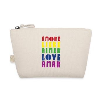 Love Rainbow Diverses langues - Trousse biologique - nature - Devant