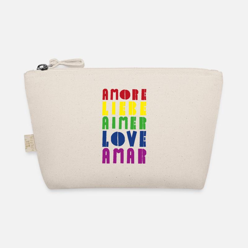 Love Rainbow Diverse Languages Organic Pouch