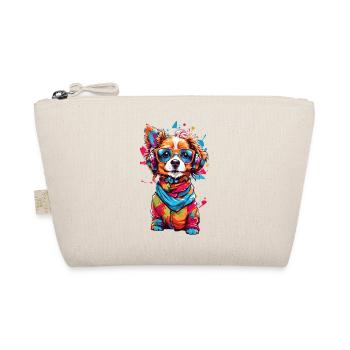 Petit chien coloré mignon - Trousse biologique - nature - Devant