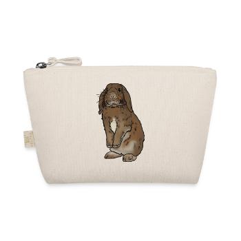 Rabbit standing - Organic Pouch - nature - Front