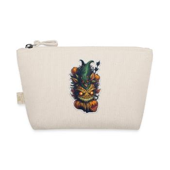 Helloween Kürbis Monster - Bio-Täschchen - Natur - Vorne