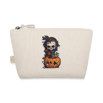 Helloween Kürbis Hexe - Bio-Täschchen - Natur - Vorne