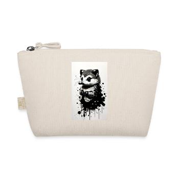 Cute Hedgehog - Organic Pouch - nature - Front