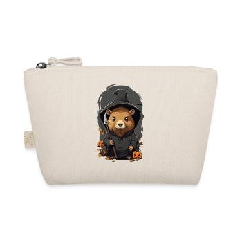 Magic Hamster Halloween Cartoon Design - Organic Pouch - nature - Front