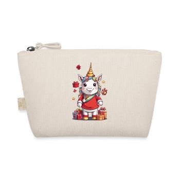 Noël festif de licorne avec cadeaux - Trousse biologique - nature - Devant
