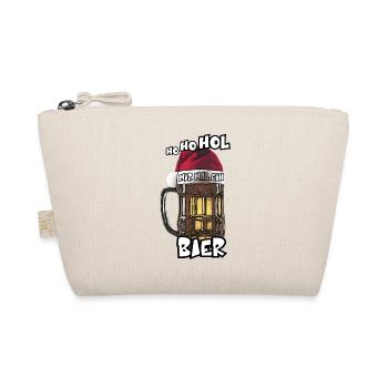 ho ho hol mir mal ein Bier xmas Bierfreund saufen - Bio-Täschchen - Natur - Vorne