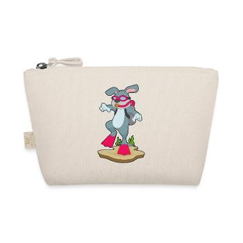 Hase Taucher Schwimmbrille Tauchen - Bio-Täschchen - Natur - Vorne