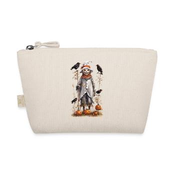 Autumnal Scarecrow Halloween Aesthetic - Organic Pouch - nature - Front
