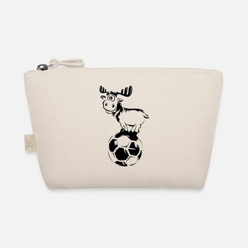 fußball rentier symbol Elch lustig Ball icon Grafi - Bio-Täschchen - Natur