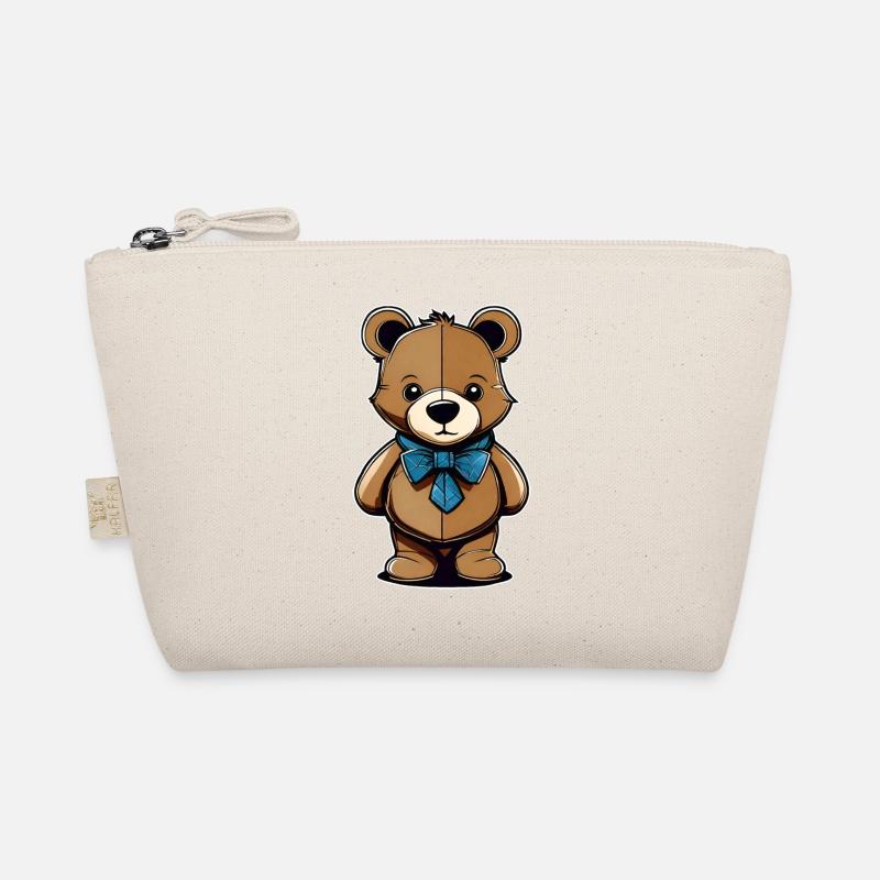 Ours en peluche cool avec noeud bleu Trousse biologique