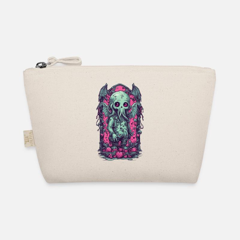 Kawaii Cthulhu Goth monstre Halloween Design Trousse biologique