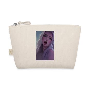 Anime Face Woman - Organic Pouch - nature - Front