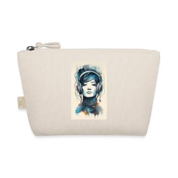 Lady Headphone Music Poster - Organic Pouch - nature - Front