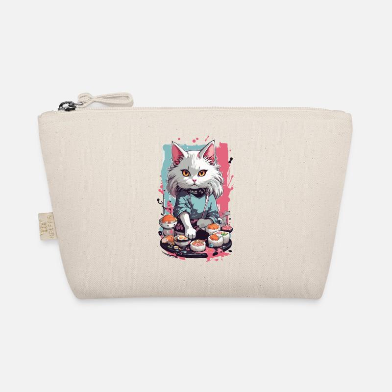 Chat Sushi Master Pastel Lover Design Trousse biologique