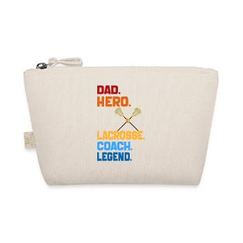Dad Hero Lacrosse Coach Legend 2024 Retro Vintage - Trousse biologique - nature - Devant