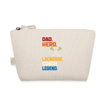 Dad Hero Lacrosse Coach Legend 2024 Sports Vintage - Trousse biologique - nature - Devant