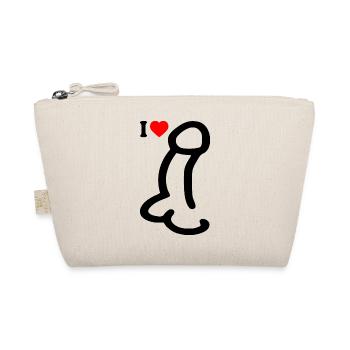 I love cock - Bio-Täschchen - Natur - Vorne