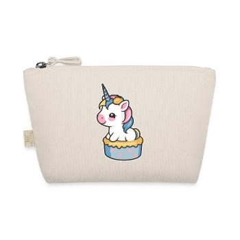 Einhorn Torte - Bio-Täschchen - Natur - Vorne