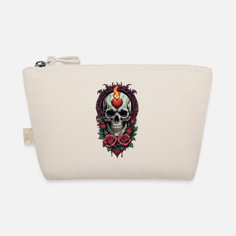 Skull in Love Bio-Täschchen