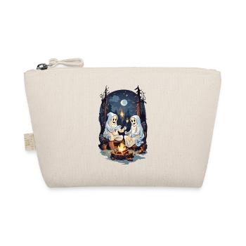 Funny Halloween Ghosts Grilling Campfire - Organic Pouch - nature - Front