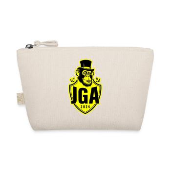 Junggesellen Abschied 2024 Affe Bräutigam Jga - Bio-Täschchen - Natur - Vorne