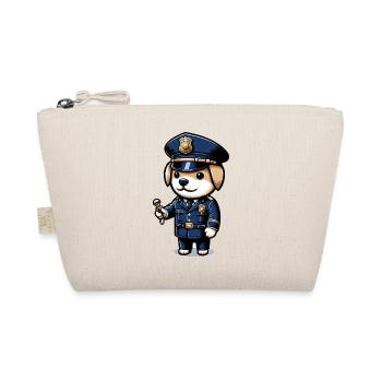 Cute Dog Police Officer - Organic Pouch - nature - Front