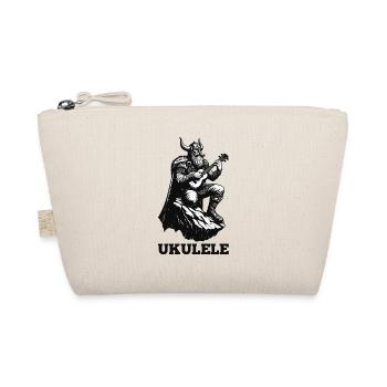 Ukulele Wikinger Musik Geschenk - Bio-Täschchen - Natur - Vorne