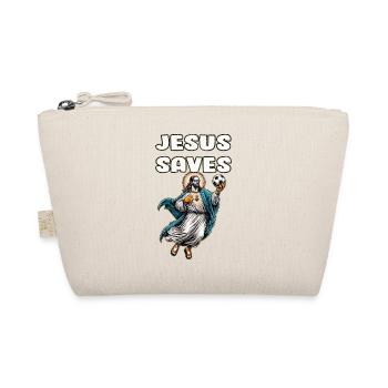 Jesus Soccer Gift Funny Soccer God Jesus Quote - Organic Pouch - nature - Front