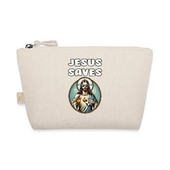 Jesus Soccer Gift Funny Soccer God Jesus Quote - Organic Pouch - nature - Front