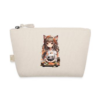 Kawaii Sushi Master Anime Girl Design - Trousse biologique - nature - Devant