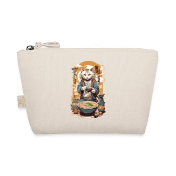 Cat Ramen Soups Love Kanji Style Poster Design - Organic Pouch - nature - Front