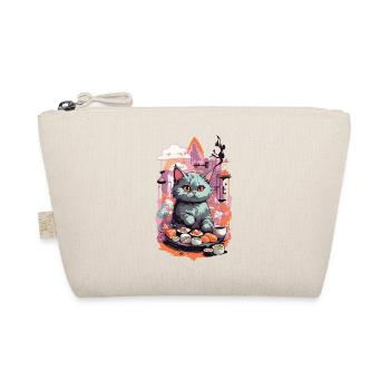 Kawaii Katze Sushi Pastell Liebhaber Japan Style - Bio-Täschchen - Natur - Vorne