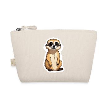 Meerkat Cute Illustration - Organic Pouch - nature - Front