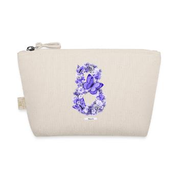 Women's Power March 8 GirlPower Female Feminism - Organic Pouch - nature - Front