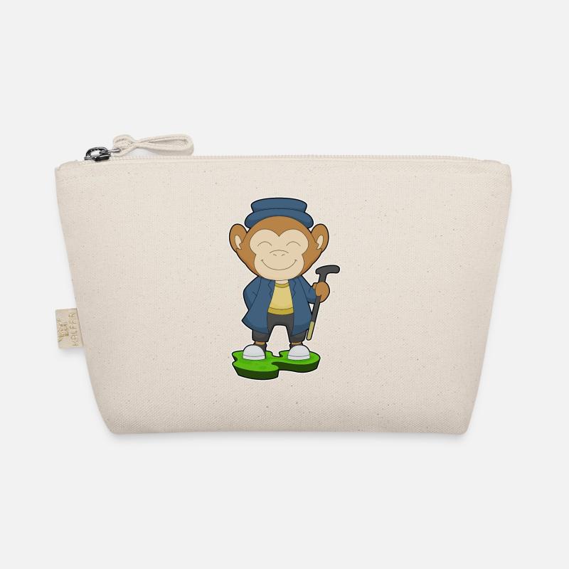 Monkey Pensioner Walking Stick Organic Pouch