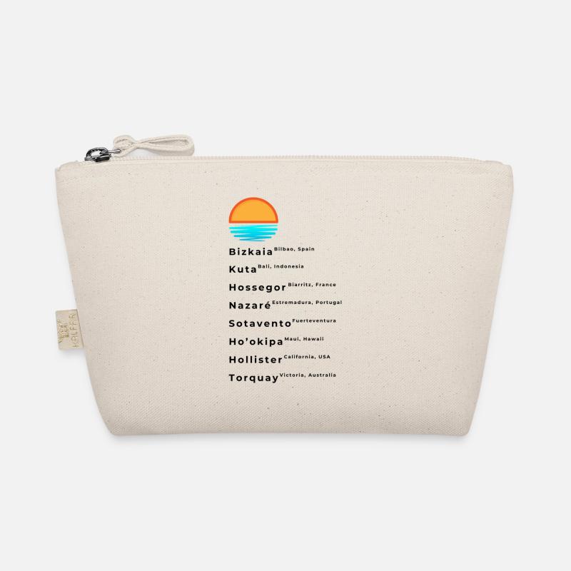 Popular Surf Spots List Organic Pouch