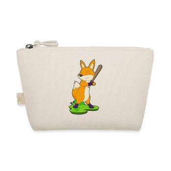 Fuchs Baseball Baseballschläger - Bio-Täschchen - Natur - Vorne